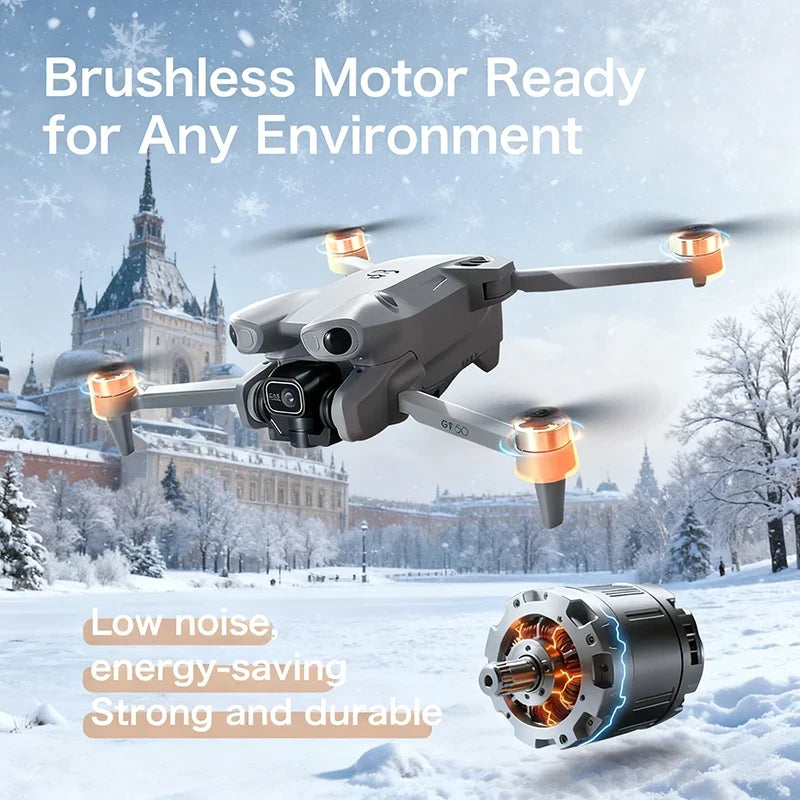 Tesla Pro 8K Drone – Ultra HD Aerial Shots with GPS Control